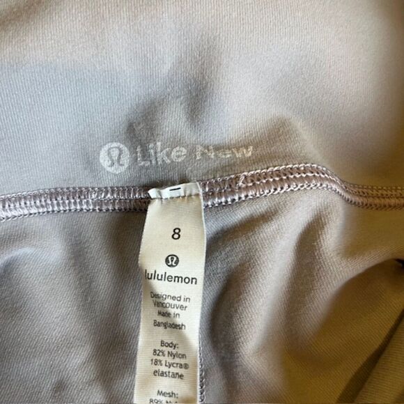 Lululemon Wunder Under Pant (High-Rise) *Tech Mesh 28" Dark Chrome 8 - Picture 10 of 13